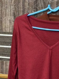 Ribbed Long Sleeve Tops (2 Pack)