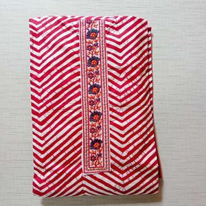 Printed Cotton Unstitched Suit