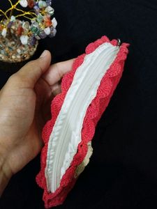 Semi Circle Crochet Clutch