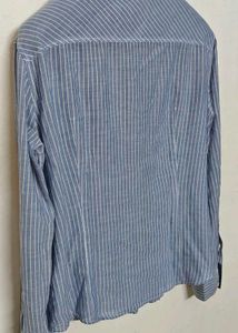 Guess Vintage Blue Striped Button-Up Shirt