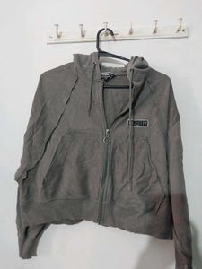 Grey Zip-Up Hoodie