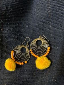 Funky Pom Earrings