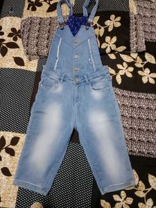 short dungaree denim for girls