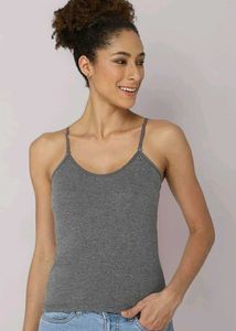 H&amp;M Grey Spaghetti Strap Camisole Top