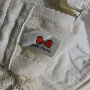 Soft Girl White Lace Crop Bralette