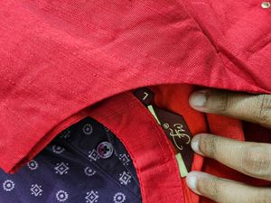 Red Embellished Kurta ❤️