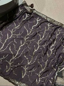 Elegant Sequined Saree