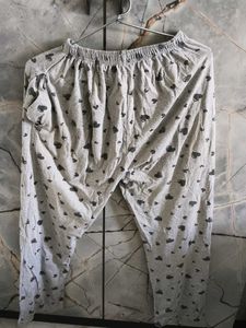 Grey Heart Print Pajama Pants