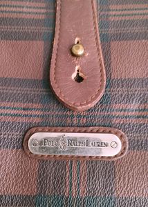 Authentic Polo Ralph Lauren Leather HandBag