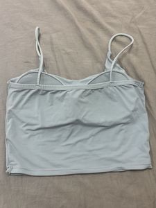Comfortable Light Blue Crop Top
