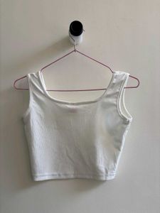White Crop Top