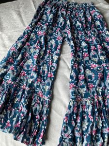 Bohemian Floral Print Palazzo Pants