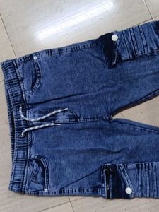 Stylish Blue Denim Cargo Pants 17 years to 20