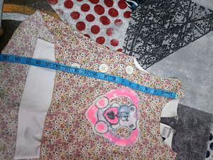 Kid's girls Flower Printed Top For 5 To 6 Years O