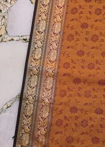 Orange BANARSI SILK SUIT