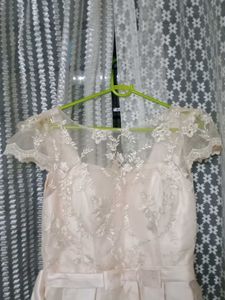 Elegant Lace &amp; Satin Party Dress