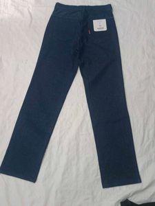 Stylish Blue Denim Straight Leg Pants