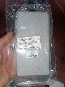 Samaung Galaxy M21 2021 Transparent Back Cover
