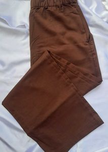 Brown Wide Leg Pants - 14