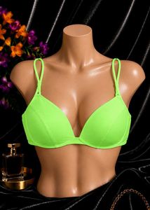 🇳🇿💫🎀Vibrant Neon Green Push-Up Bra