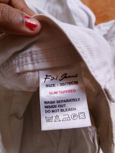 White Jeans 30 Size