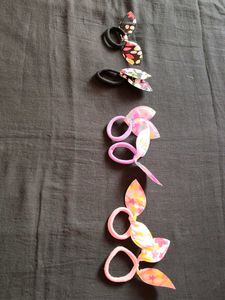 Cute Floral Hair Ties Set combo of 6
