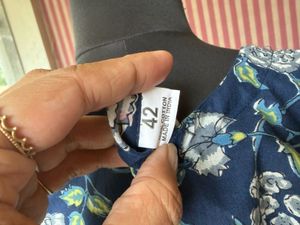 Blue Floral Print Kurta