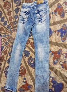 Vintage Wash Denim Jeans