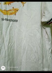 graphic printed white tshirt mast &amp; harbour