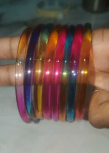Colorful Glass Bangles Set