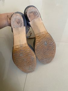 Stylish Grey Block Heels