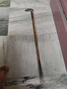 Men Standing Supporting Stick For Elder People