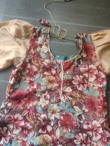 Floral Kurta Set with Dupatta
