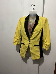 Yellow &amp; Black Blazer