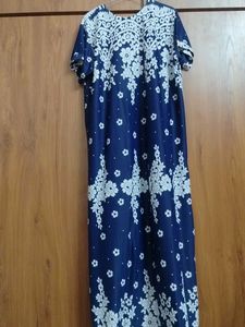 Chic Navy Floral Nightgown