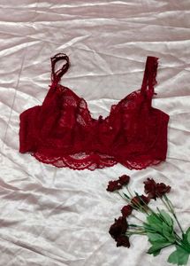 Lace Red Bra