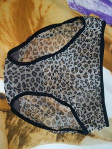 Women Animal Print Net Panty