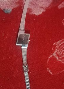 Vintage SONEX Silver Rectangular Dial Watch