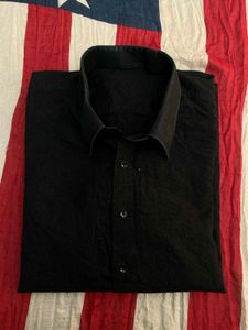 Black Button-Down Shirt
