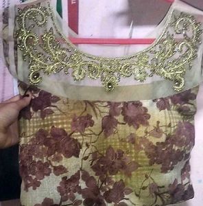 Designer Embroidered Pink Blouse
