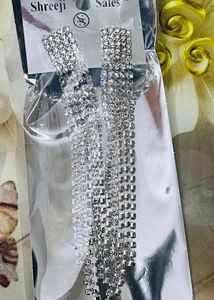 Party Wear Sliver Earrings