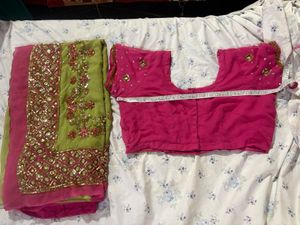 Embellished Saree with Blouse