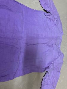 Charming Lavender Hand-Embroidered Kurta