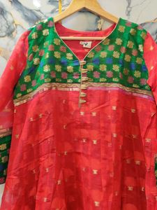 Sale brand new Plume anarkali zari woven upto XXL