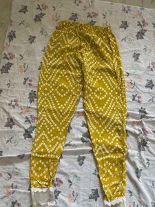 Yellow Bandhani Print Kurta Set with Dupatta