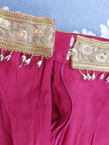 Boho Embroidered Tassel Trim palazzo pants