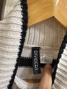Striped Turtleneck Sweater