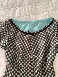 Chic Polka Dot Sheer Dress