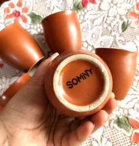 Set of 6 Terracotta Brown kulhad