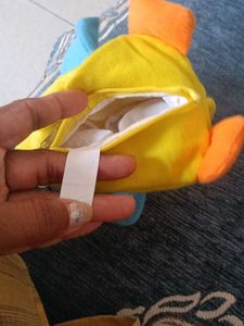 vintage 2007 Mattel duck plush toy pouch